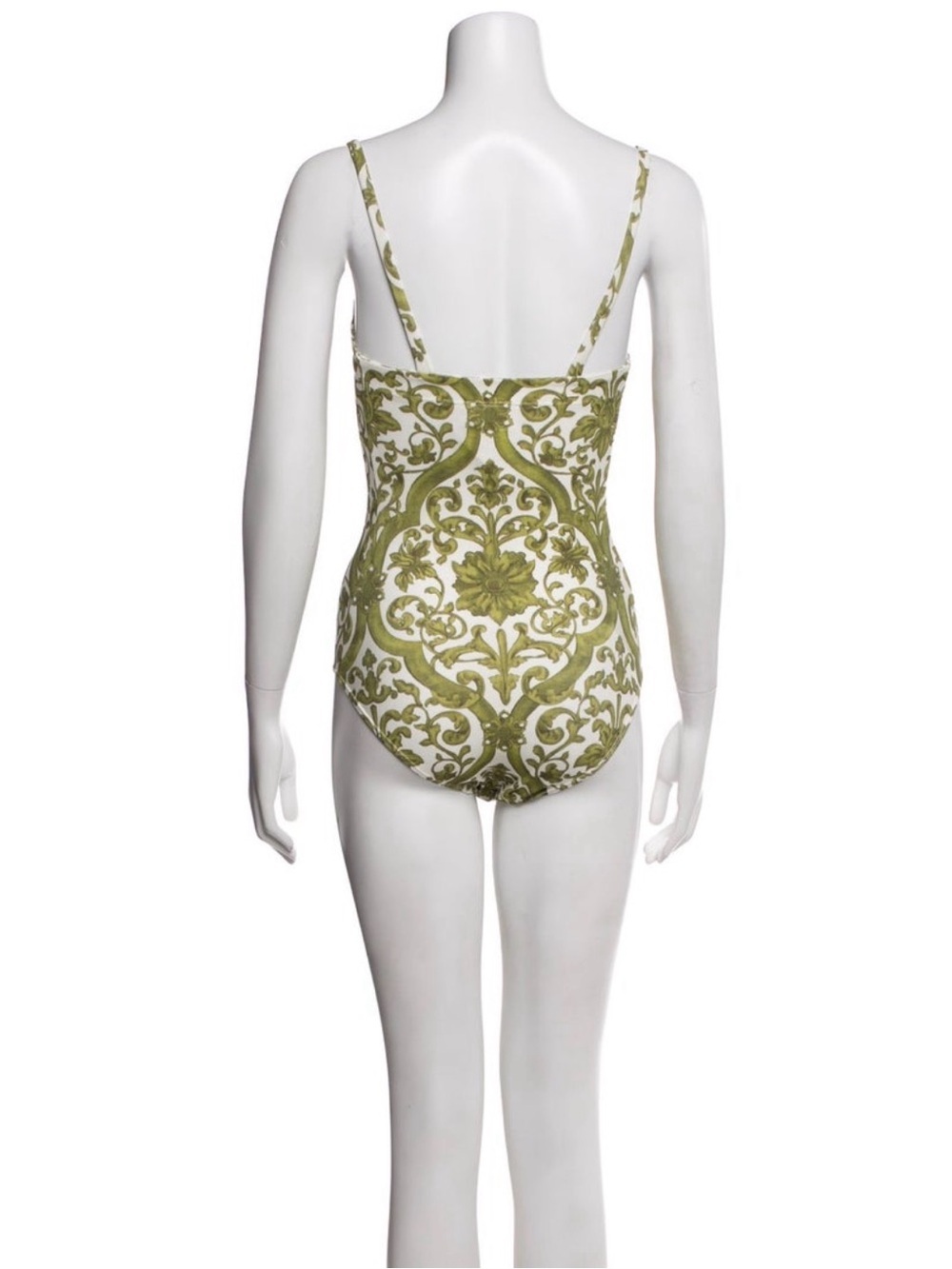 Savannah Morrow Green One-Piece Swimsuit - Women Swim Size XS - Picture 4 of 6